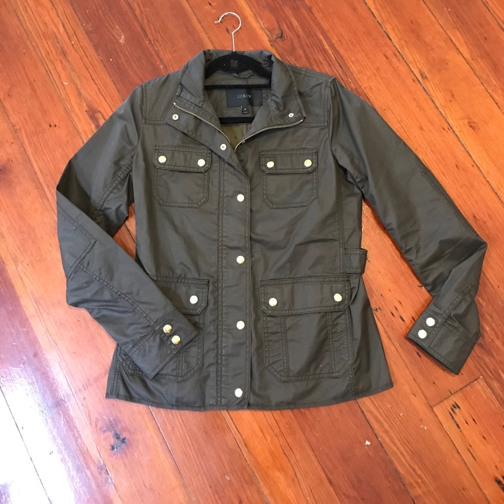 JCrew Field Jacket Green, Small Tall!