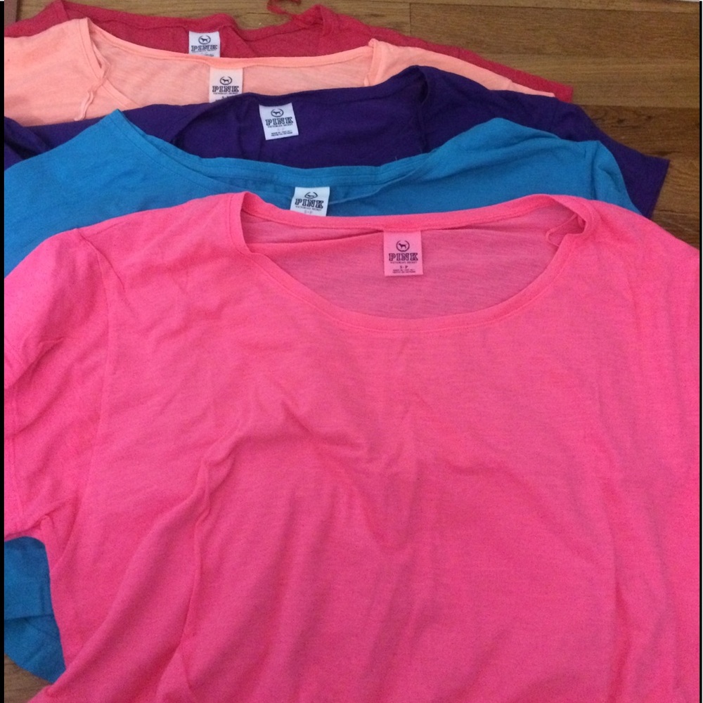 PINK crop tee bundle