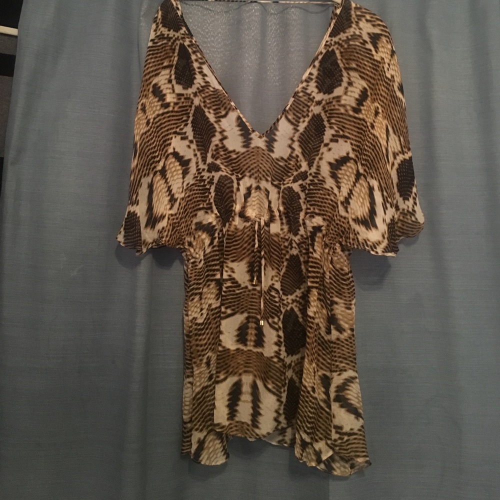 Vix 100% silk swim cover up