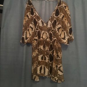 Vix 100% silk swim cover up