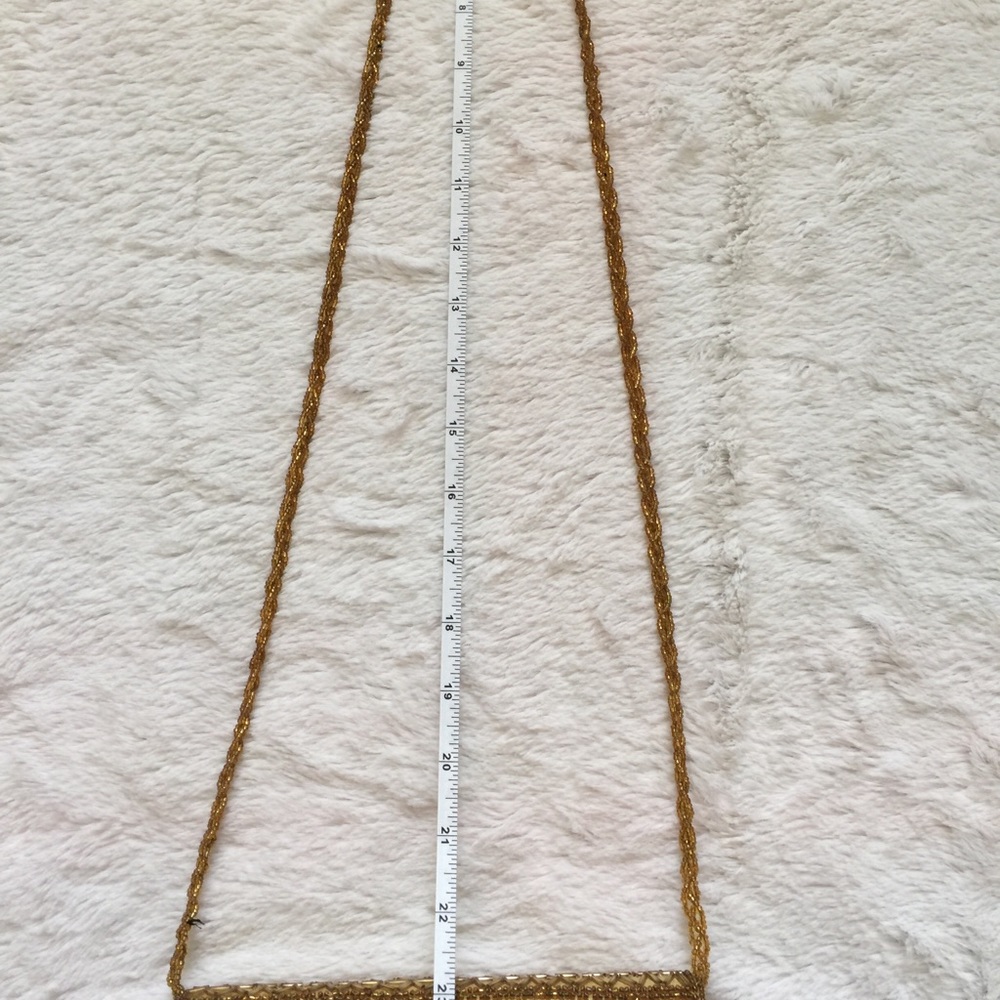 gold bead embellished mini Crossbody - Picture 6 of 8