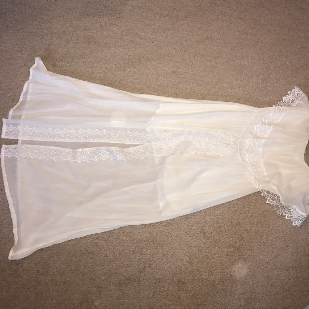White embroidered dress!
