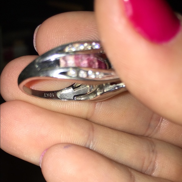 “SOLD”Pink sapphire and diamond ring - Picture 4 of 5