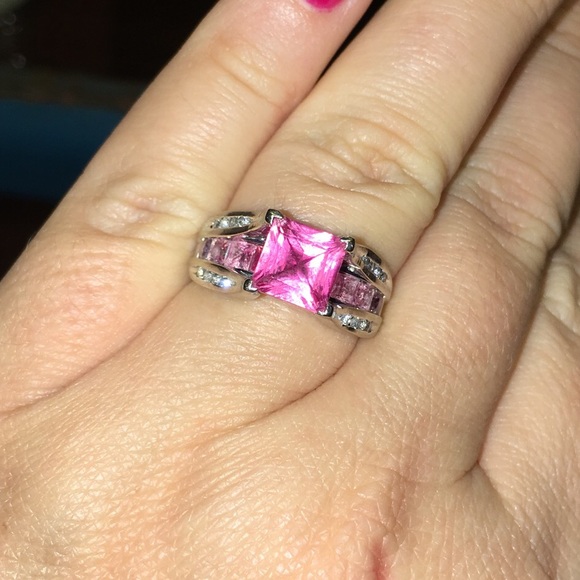 “SOLD”Pink sapphire and diamond ring - Picture 5 of 5