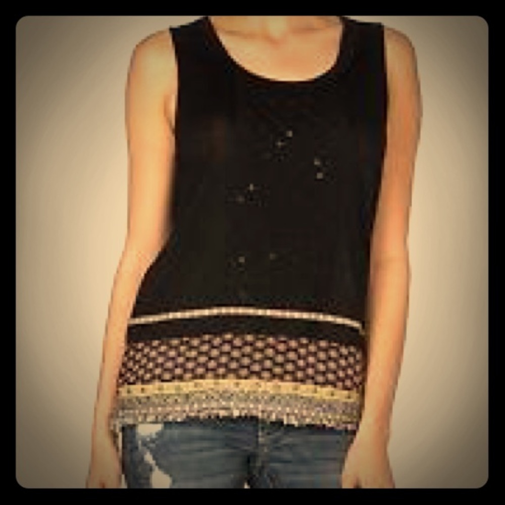 Miss me fringe top