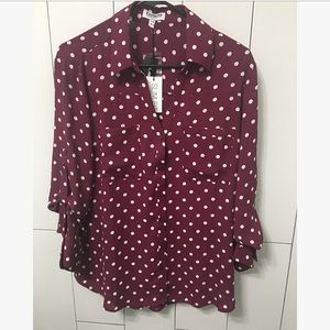 Express Polka Dot Portofino Shirt