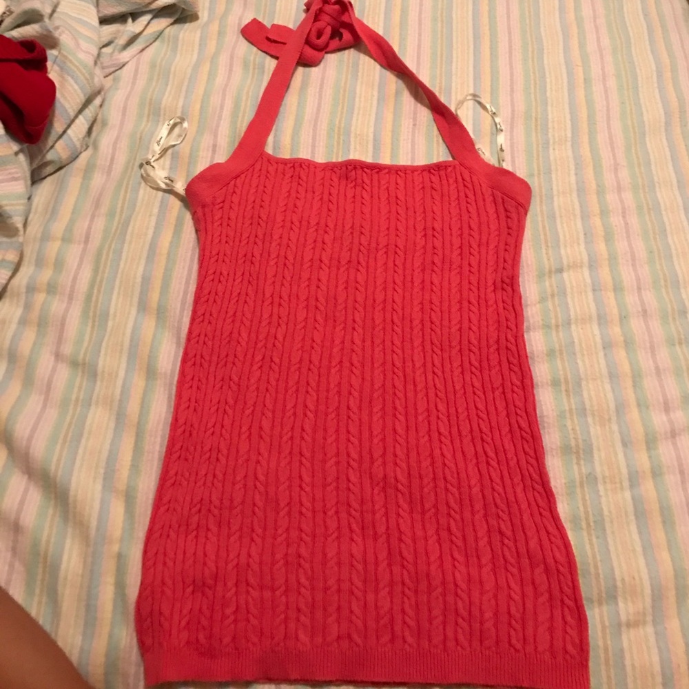 Pink Guess halter top - Picture 3 of 4