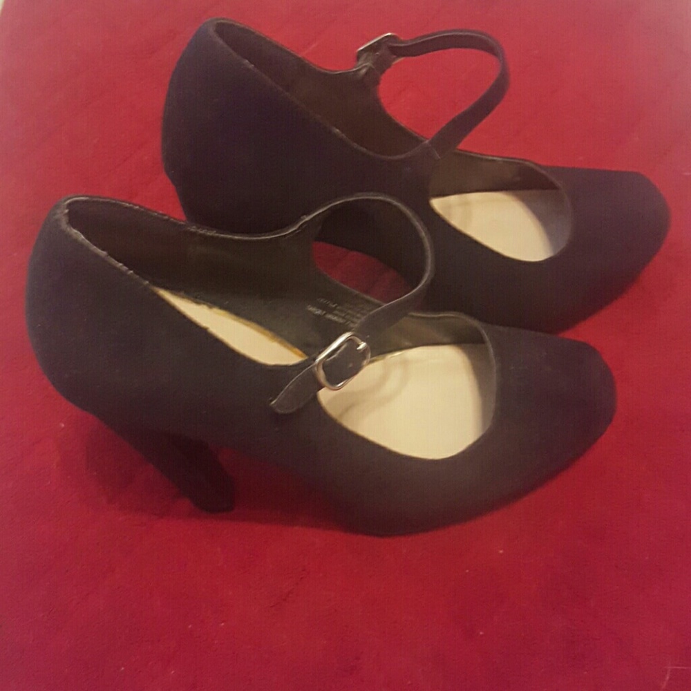 Black Suede High Heel Shoes