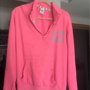PINK Quarter Zip sweatshirt