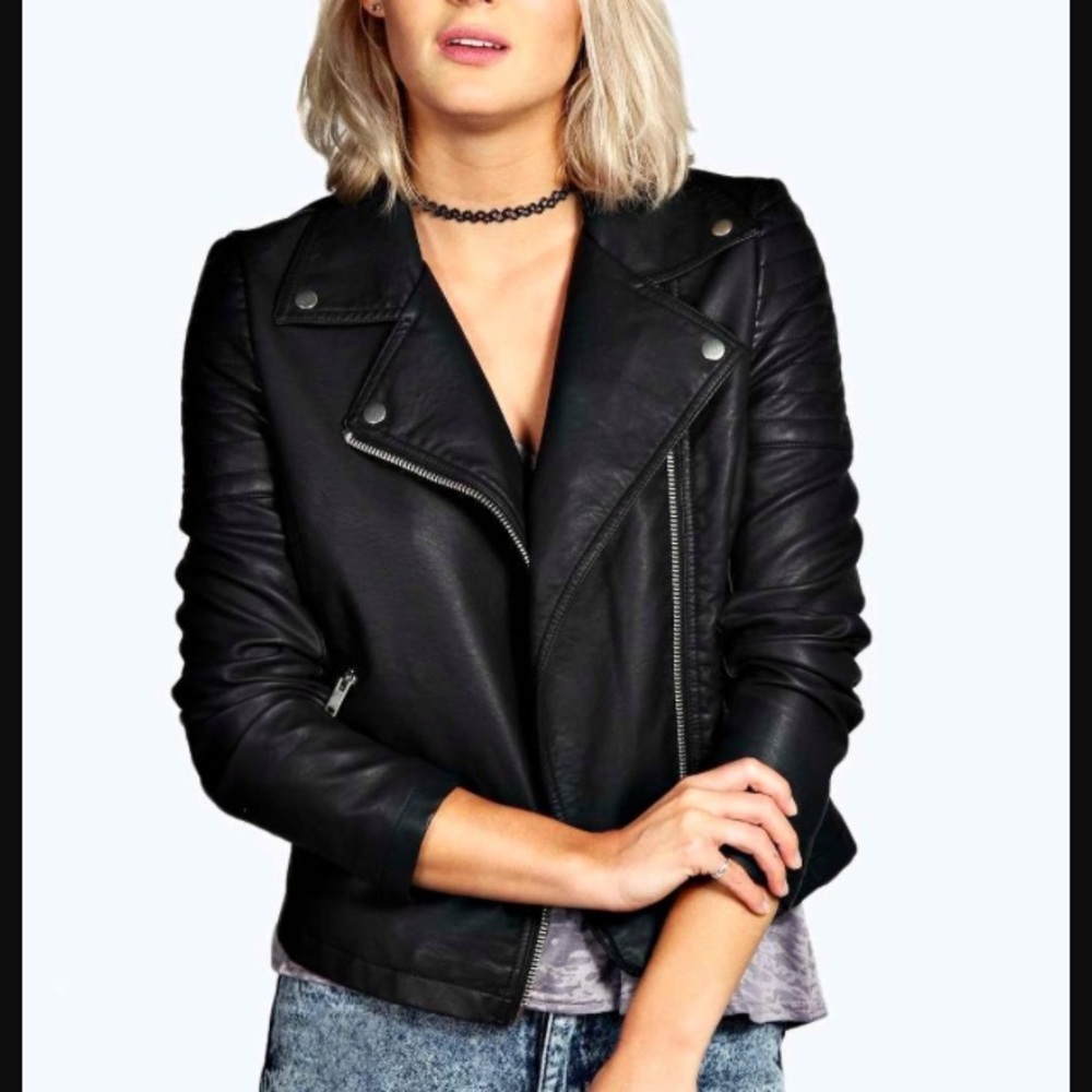 Faux leather jacket