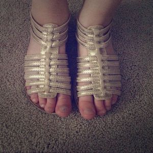 Gold sandals