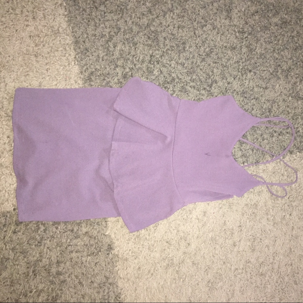 Purple grayish color dress