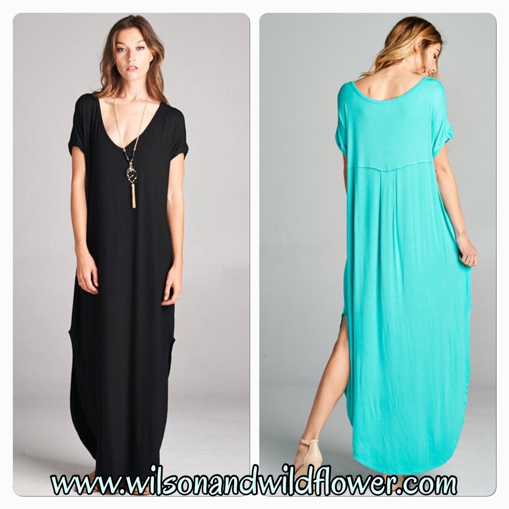 NWT LAST ONE Black Tee Shirt Maxi medium