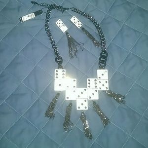 Isabel Toledo domino necklace and earrings set