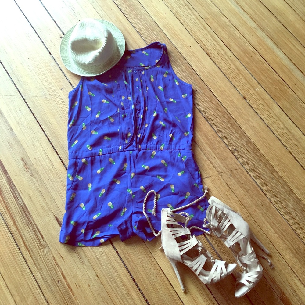 Pineapple Print Romper
