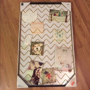 NWOT GOLD CHEVRON WALL DECOR