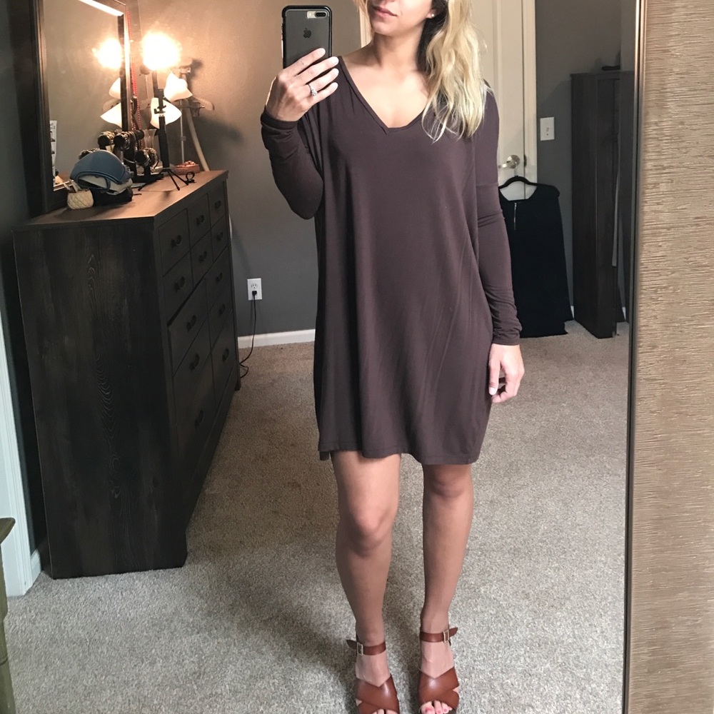 Brown Piko dress