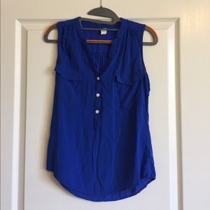 Royal blue sleeveless top