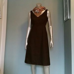 J Crew Brown Cotton Shift Dress