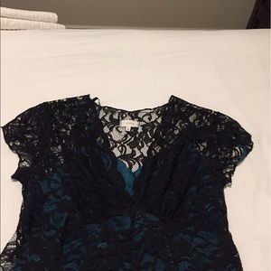 Size 4 Ruth dress with turquoise slip