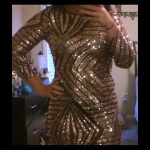Sequined bodycon dress