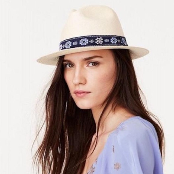 NWT Tory Burch Ribbon-Trim Fedora - Picture 3 of 5