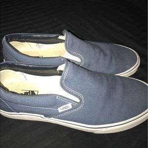 Vans slip on. Blue. Size 11