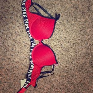 Pink bra