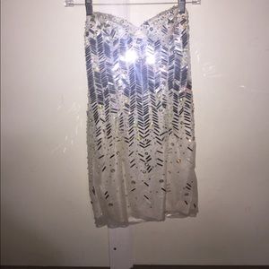 White Dave & Johnny formal dress, size 1/2