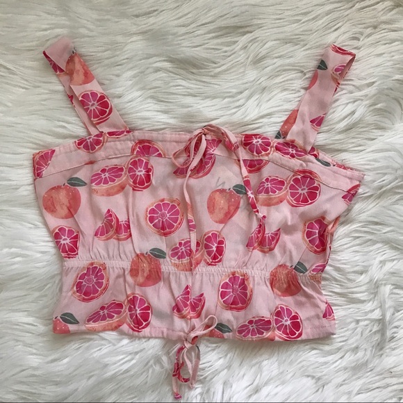 Wildfox Couture Grapefruit Tie Top - Picture 4 of 7