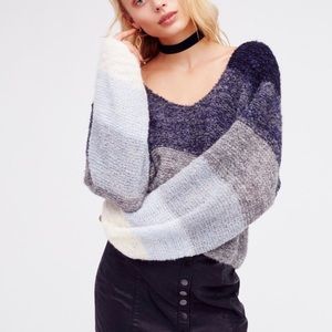 Free People Cotton Candy Vee Sweater