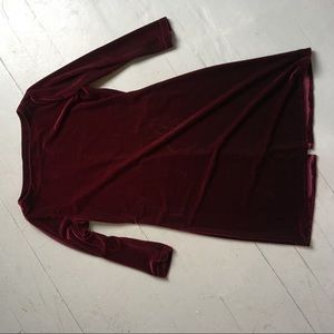 Vintage boatneck velvet dress