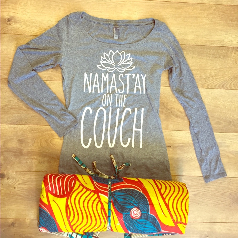 Namast'ay on the Couch Comfy Tee