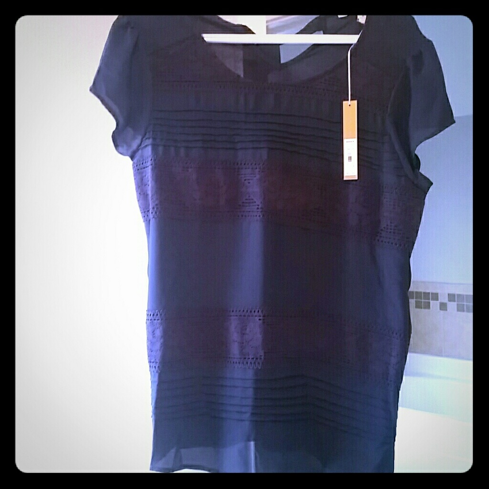 Navy blue LC by Lauren Conrad top.