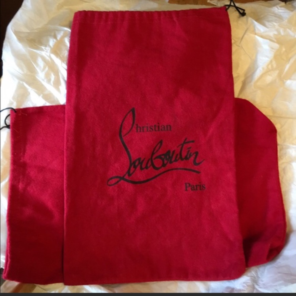 2 Christian Louboutin Dust Bags, 14x9 Inches
