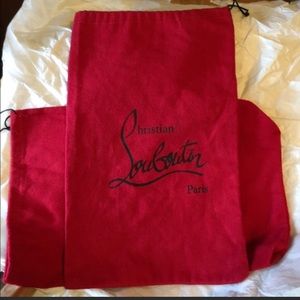 2 Christian Louboutin Dust Bags, 14x9 Inches