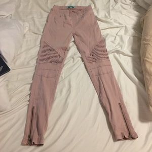 Blush Moto Jeggings