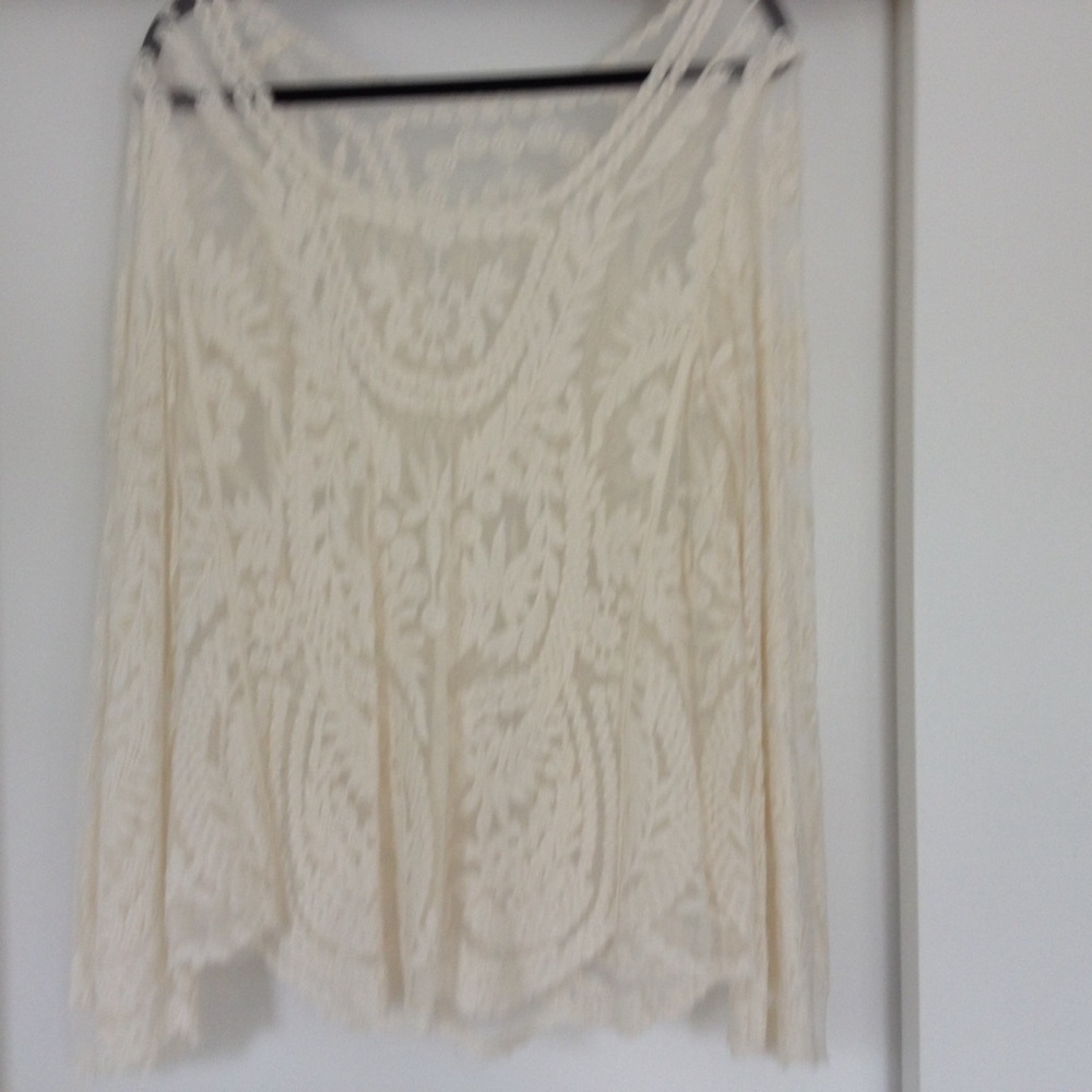 Off-white lace top