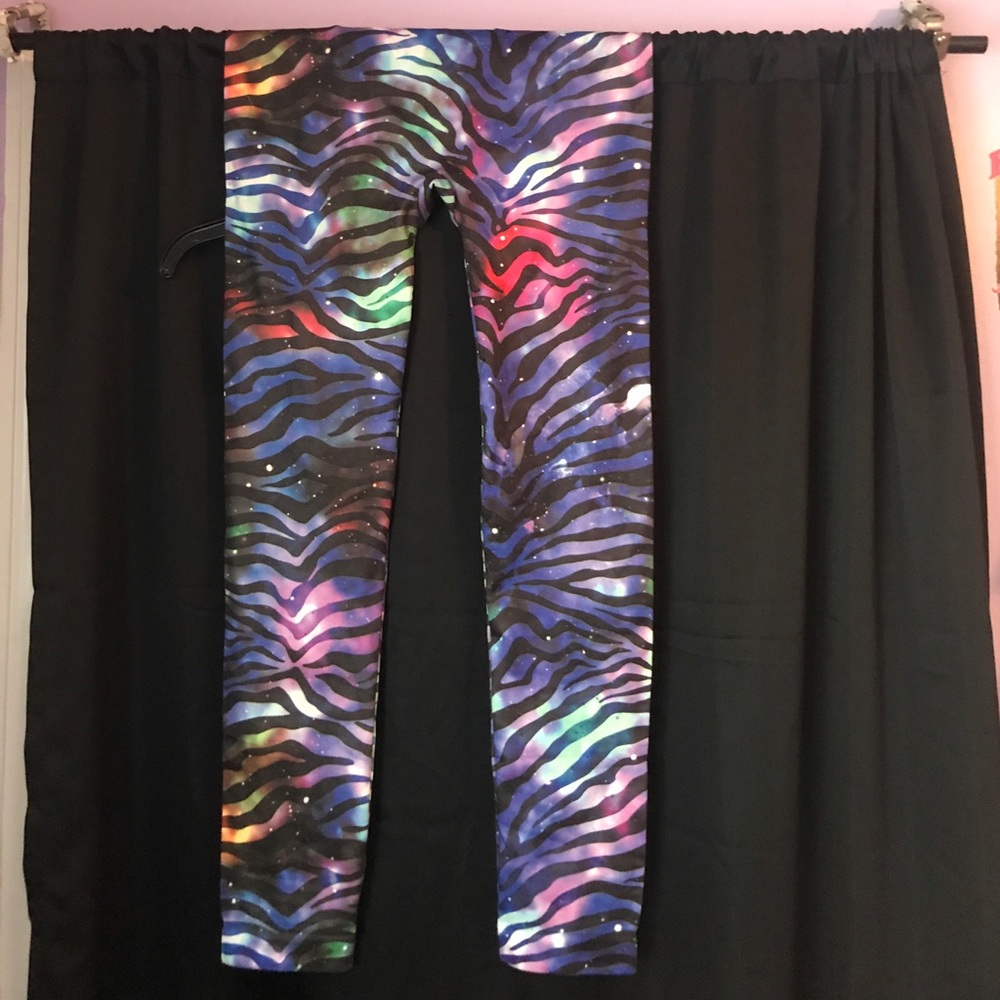 Galaxy zebra leggings