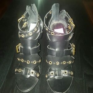 Dolce Vita Buckle Strappy Black Heel