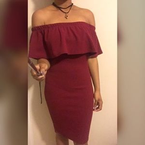 🎉Final drop price🎉Off shoulder dress w/choker