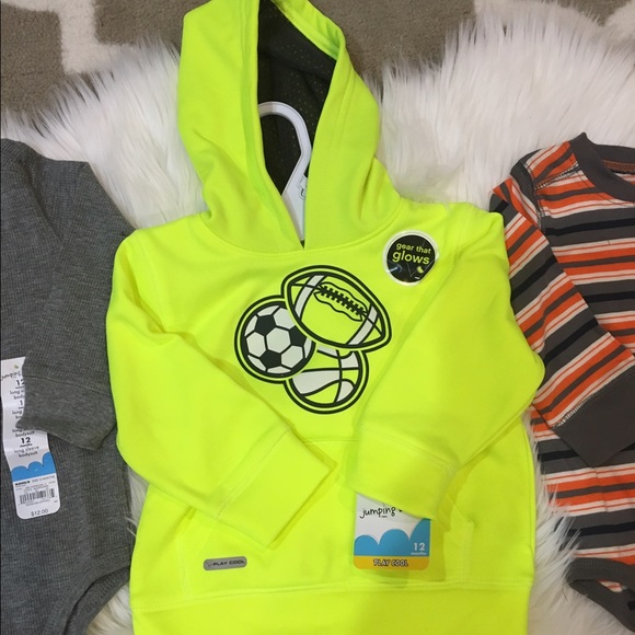 NWT 2 Onesies & Hoodie 12M - Picture 3 of 4