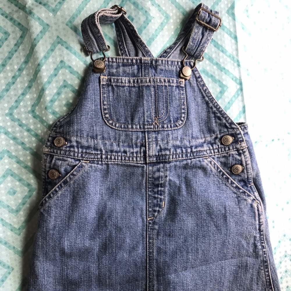 Jean overall dress🎀