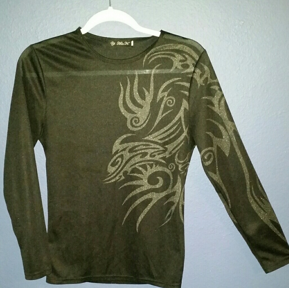 S Unisex Mesh-Paneled Longsleeve Shirt