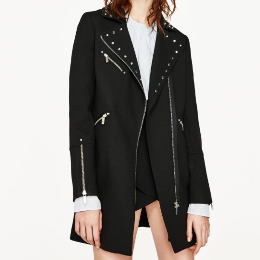Zara jacket with metallic details