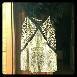 NWT Sheer print cami w/adjustable straps