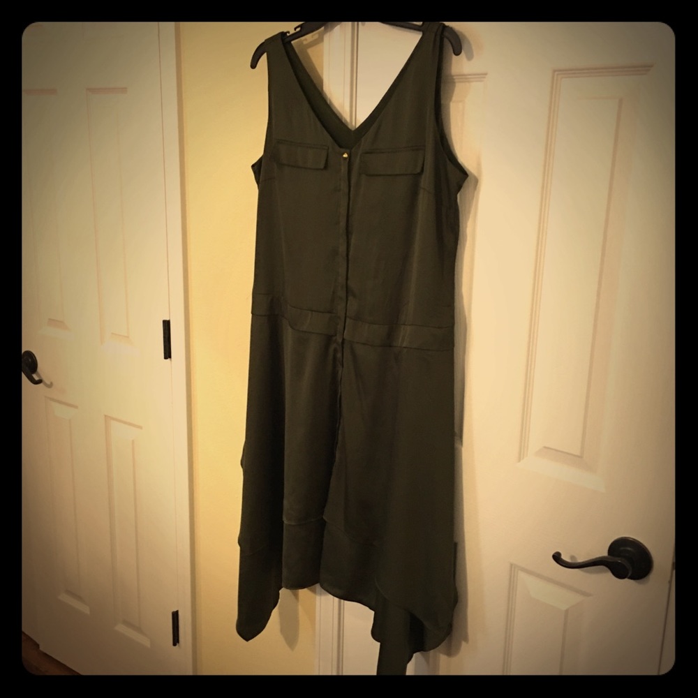 Worthington green sleeveless dress