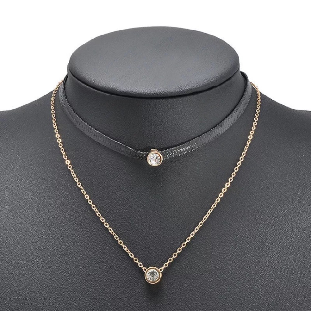 +FREE GIFT!  Fashion Choker Leather Necklace women