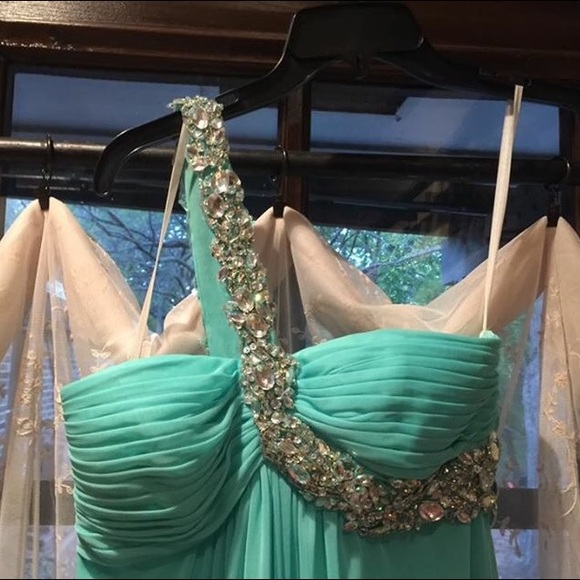 Tiffany Blue Turquoise Bridesmaid Prom Dress Sz 4 - Picture 2 of 2