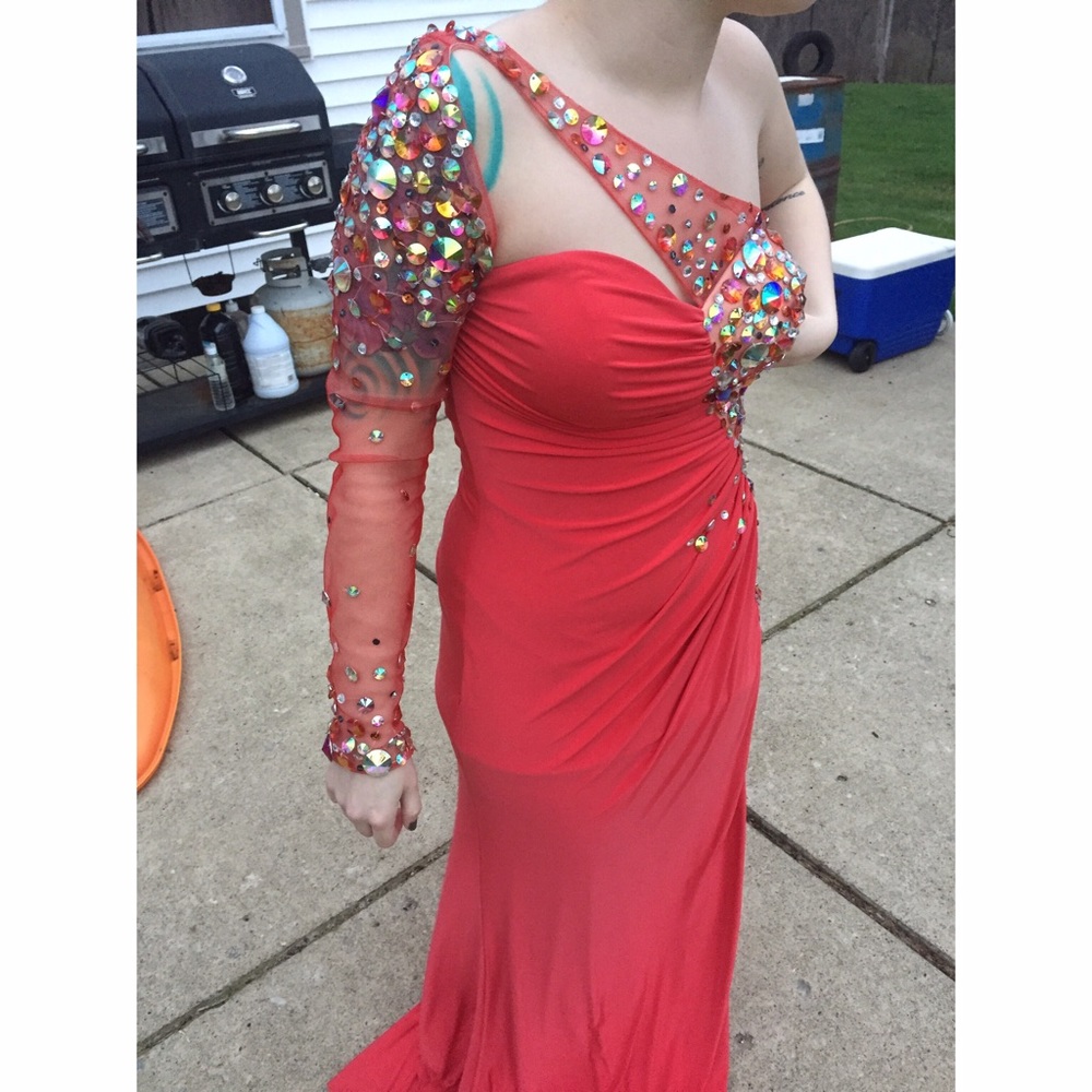 Burnt Orange prom/homecoming dress. Size 2/4